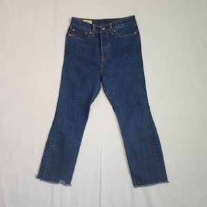 LEVI'S JEANS W28 L26 FRINGE HEM